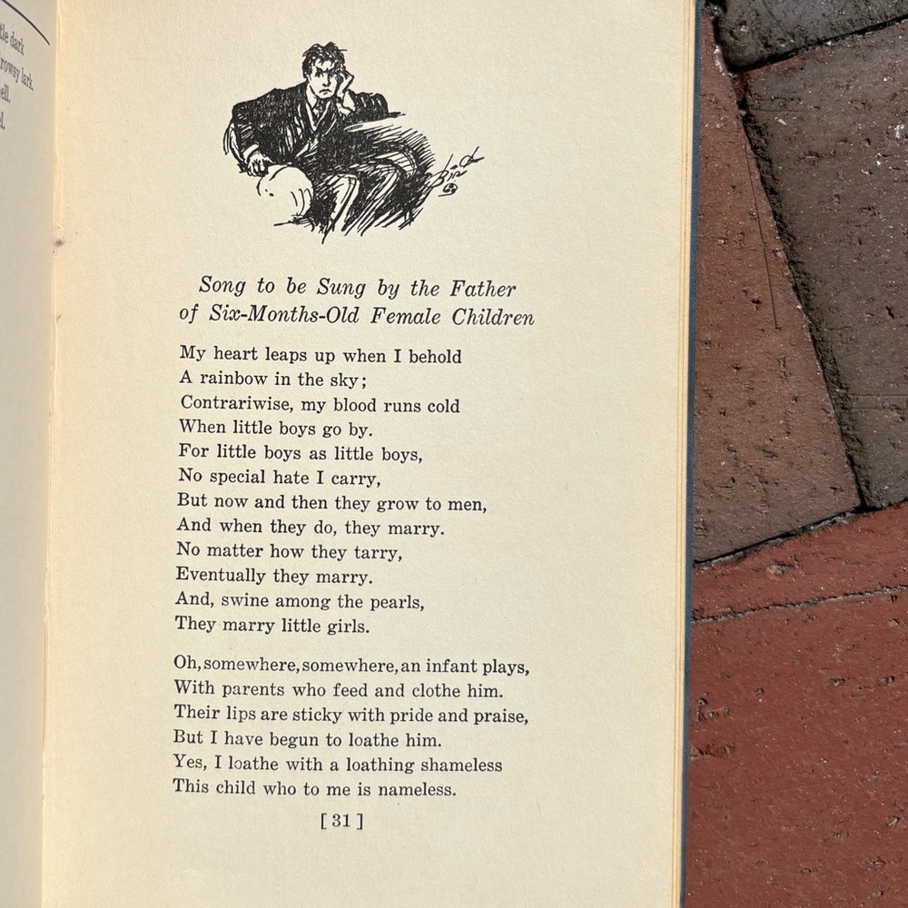 1936 Ogden Nash The Bad Parents’ Garden of Verse Parenting Humor Babies Stork - Picture 12 of 16
